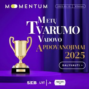 MOMENTUM_tvarumo vadovo apdovanojimai