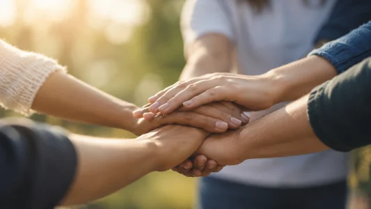 Vieningos rankos saulėlydžio šviesoje